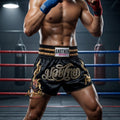 🥊 Muay Thai Shorts Kickboxing MMA Fight Shorts for Men Women Kids – Thai Boxing Training Gear, Breathable Quick Dry Martial Arts Combat Shorts
