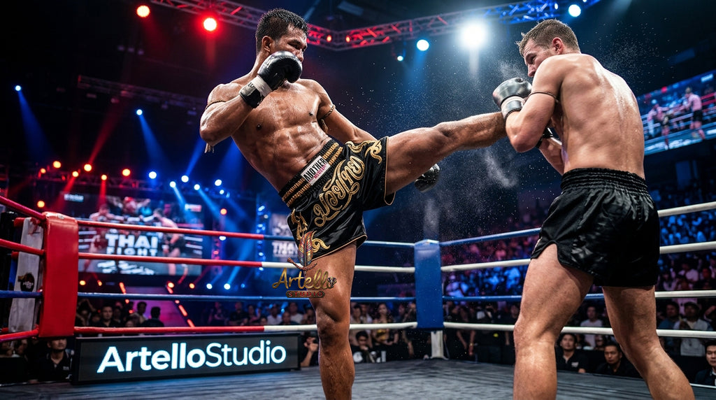 🥊 Muay Thai Shorts Kickboxing MMA Fight Shorts for Men Women Kids – Thai Boxing Training Gear, Breathable Quick Dry Martial Arts Combat Shorts