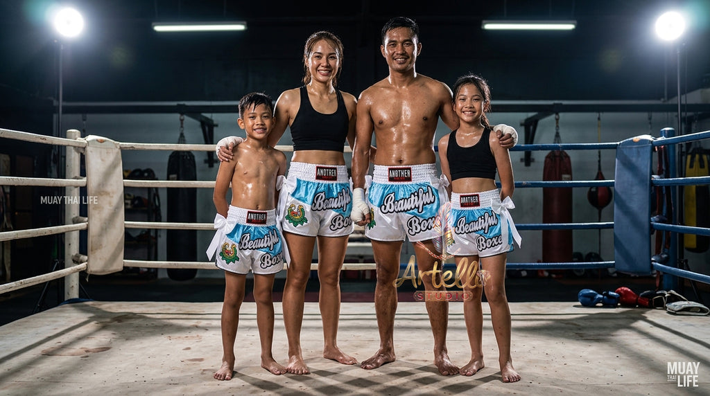 🥊 Muay Thai Shorts Kickboxing MMA Fight Shorts for Men Women Kids – Thai Boxing Training Gear, Breathable Quick Dry Martial Arts Combat Shorts