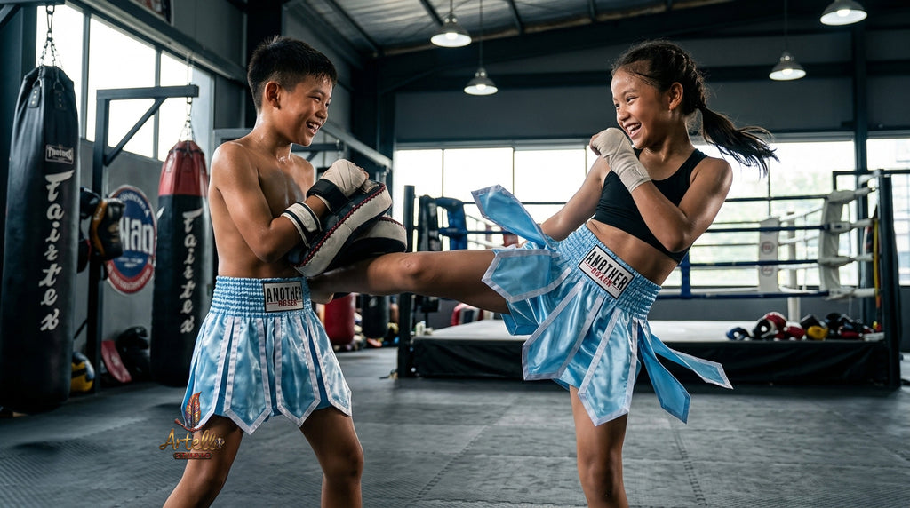 🥊 Muay Thai Shorts Kickboxing MMA Fight Shorts for Men Women Kids – Thai Boxing Training Gear, Breathable Quick Dry Martial Arts Combat Shorts
