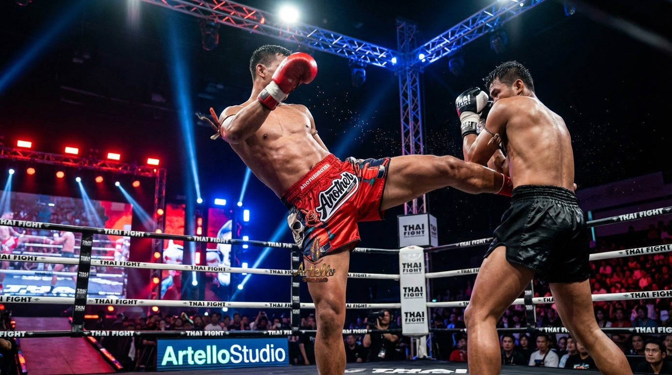 🥊 Muay Thai Shorts Kickboxing MMA Fight Shorts for Men Women Kids – Thai Boxing Training Gear, Breathable Quick Dry Martial Arts Combat Shorts