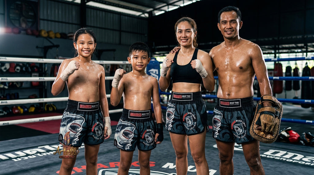 🥊 Muay Thai Shorts Kickboxing MMA Fight Shorts for Men Women Kids – Thai Boxing Training Gear, Breathable Quick Dry Martial Arts Combat Shorts