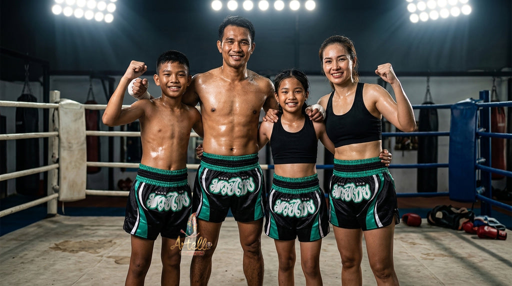 🥊 Muay Thai Shorts Kickboxing MMA Fight Shorts for Men Women Kids – Thai Boxing Training Gear, Breathable Quick Dry Martial Arts Combat Shorts