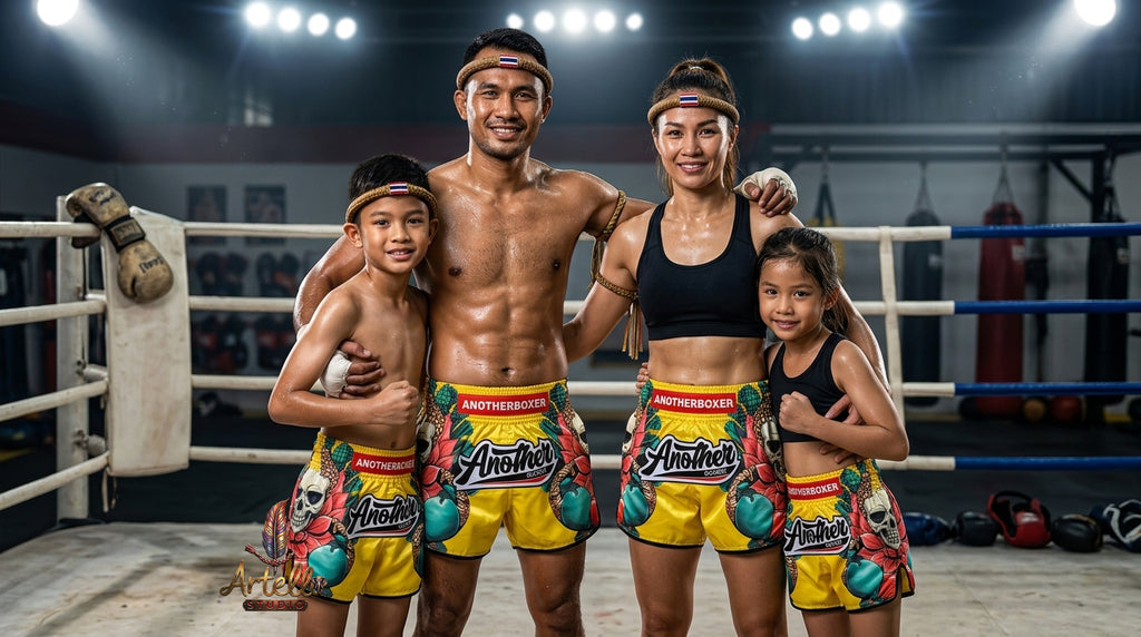 🥊 Muay Thai Shorts Kickboxing MMA Fight Shorts for Men Women Kids – Thai Boxing Training Gear, Breathable Quick Dry Martial Arts Combat Shorts