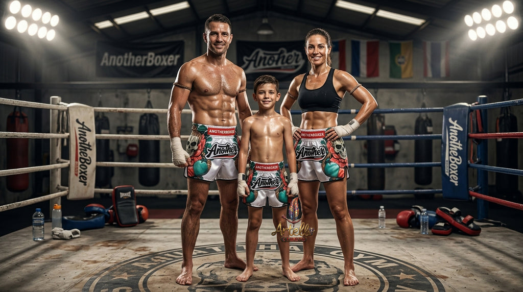 🥊 Muay Thai Shorts Kickboxing MMA Fight Shorts for Men Women Kids – Thai Boxing Training Gear, Breathable Quick Dry Martial Arts Combat Shorts