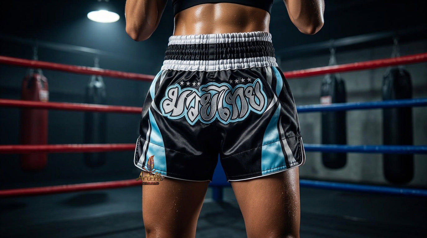 🥊 Muay Thai Shorts Kickboxing MMA Fight Shorts for Men Women Kids – Thai Boxing Training Gear, Breathable Quick Dry Martial Arts Combat Shorts