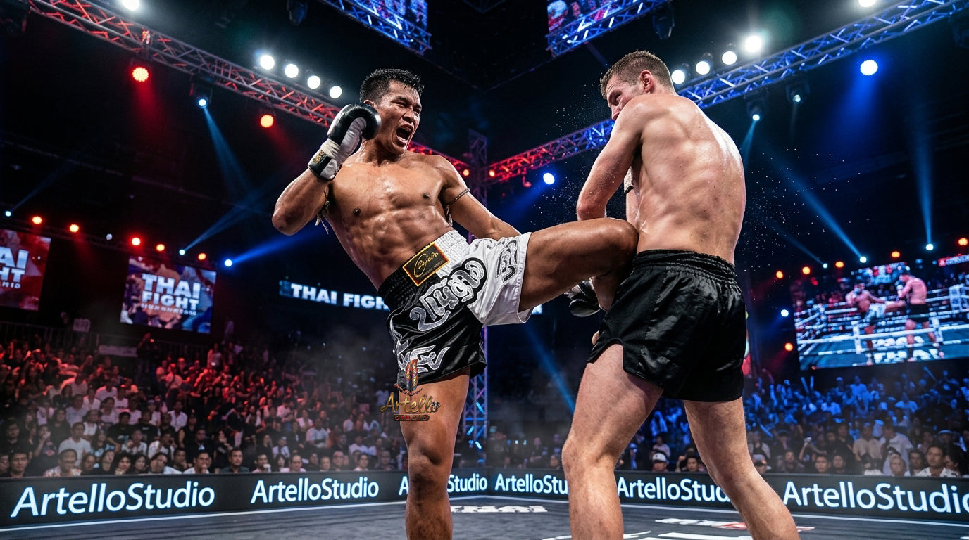 🥊 Muay Thai Shorts Kickboxing MMA Fight Shorts for Men Women Kids – Thai Boxing Training Gear, Breathable Quick Dry Martial Arts Combat Shorts