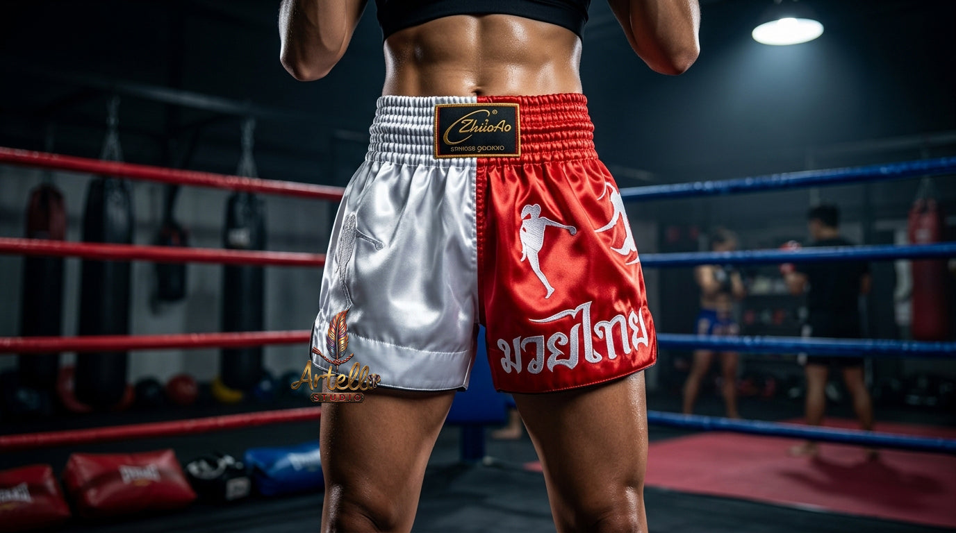 🥊 Muay Thai Shorts Kickboxing MMA Fight Shorts for Men Women Kids – Thai Boxing Training Gear, Breathable Quick Dry Martial Arts Combat Shorts