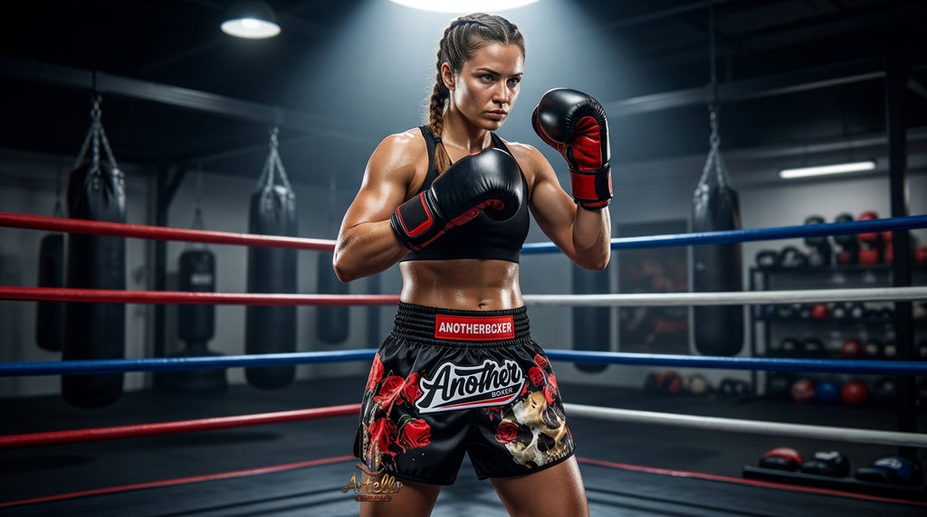 🥊 Muay Thai Shorts Kickboxing MMA Fight Shorts for Men Women Kids – Thai Boxing Training Gear, Breathable Quick Dry Martial Arts Combat Shorts