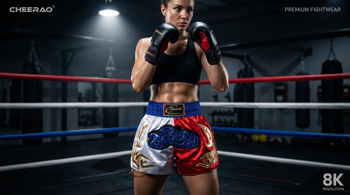 🥊 Muay Thai Shorts Kickboxing MMA Fight Shorts for Men Women Kids – Thai Boxing Training Gear, Breathable Quick Dry Martial Arts Combat Shorts