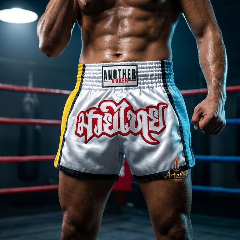 🥊 Muay Thai Shorts Kickboxing MMA Fight Shorts for Men Women Kids – Thai Boxing Training Gear, Breathable Quick Dry Martial Arts Combat Shorts