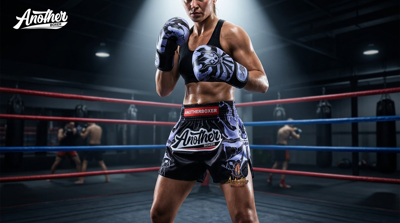 🥊 Muay Thai Shorts Kickboxing MMA Fight Shorts for Men Women Kids – Thai Boxing Training Gear, Breathable Quick Dry Martial Arts Combat Shorts