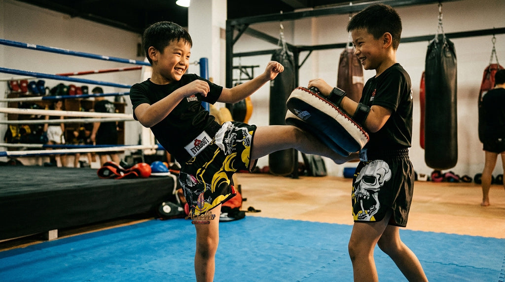 🥊 Muay Thai Shorts Kickboxing MMA Fight Shorts for Men Women Kids – Thai Boxing Training Gear, Breathable Quick Dry Martial Arts Combat Shorts