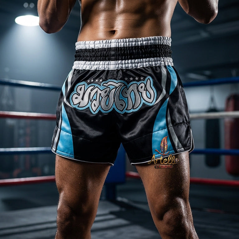 🥊 Muay Thai Shorts Kickboxing MMA Fight Shorts for Men Women Kids – Thai Boxing Training Gear, Breathable Quick Dry Martial Arts Combat Shorts