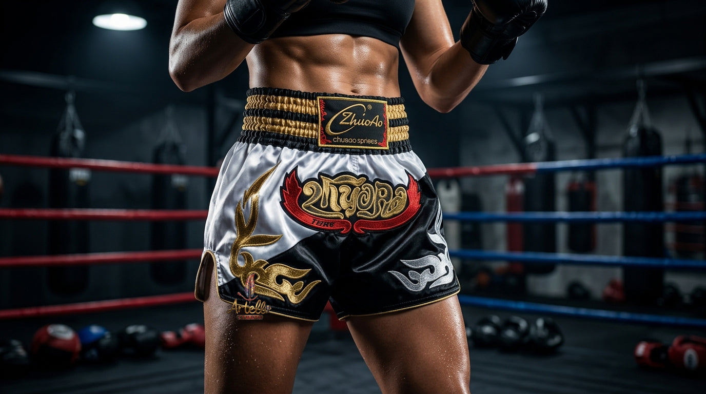 🥊 Muay Thai Shorts Kickboxing MMA Fight Shorts for Men Women Kids – Thai Boxing Training Gear, Breathable Quick Dry Martial Arts Combat Shorts