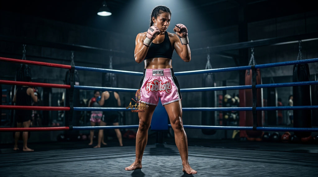 🥊 Muay Thai Shorts Kickboxing MMA Fight Shorts for Men Women Kids – Thai Boxing Training Gear, Breathable Quick Dry Martial Arts Combat Shorts