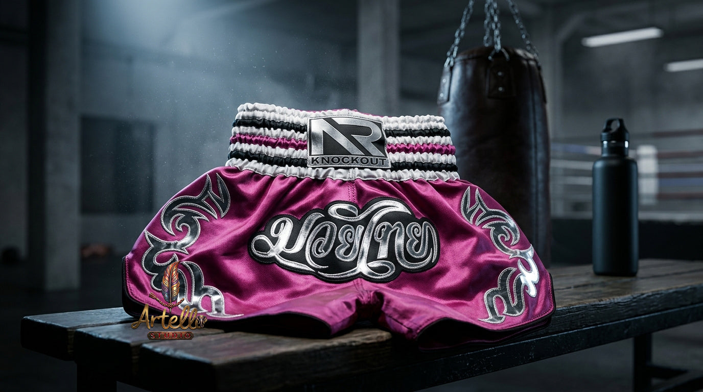 🥊 Muay Thai Shorts Kickboxing MMA Fight Shorts for Men Women Kids – Thai Boxing Training Gear, Breathable Quick Dry Martial Arts Combat Shorts
