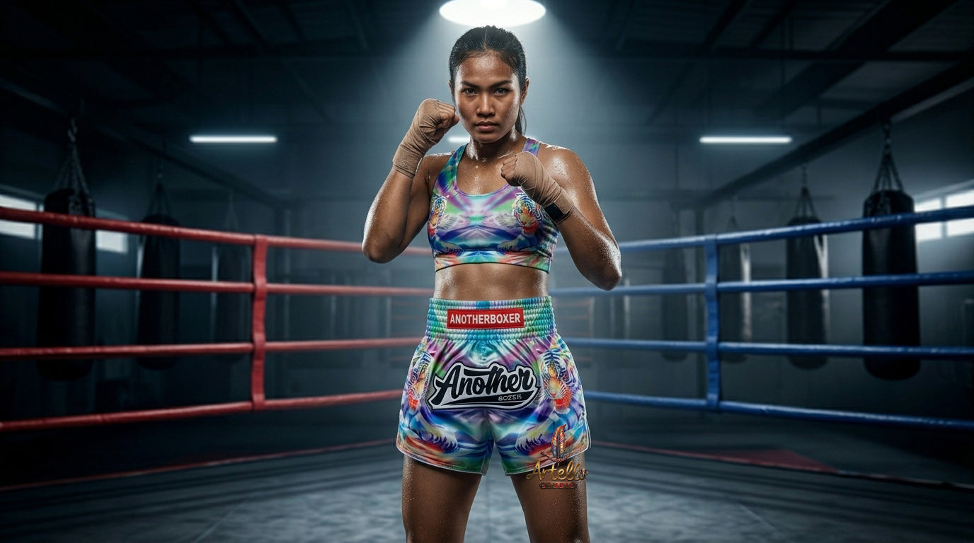 🥊 Muay Thai Shorts Kickboxing MMA Fight Shorts for Men Women Kids – Thai Boxing Training Gear, Breathable Quick Dry Martial Arts Combat Shorts