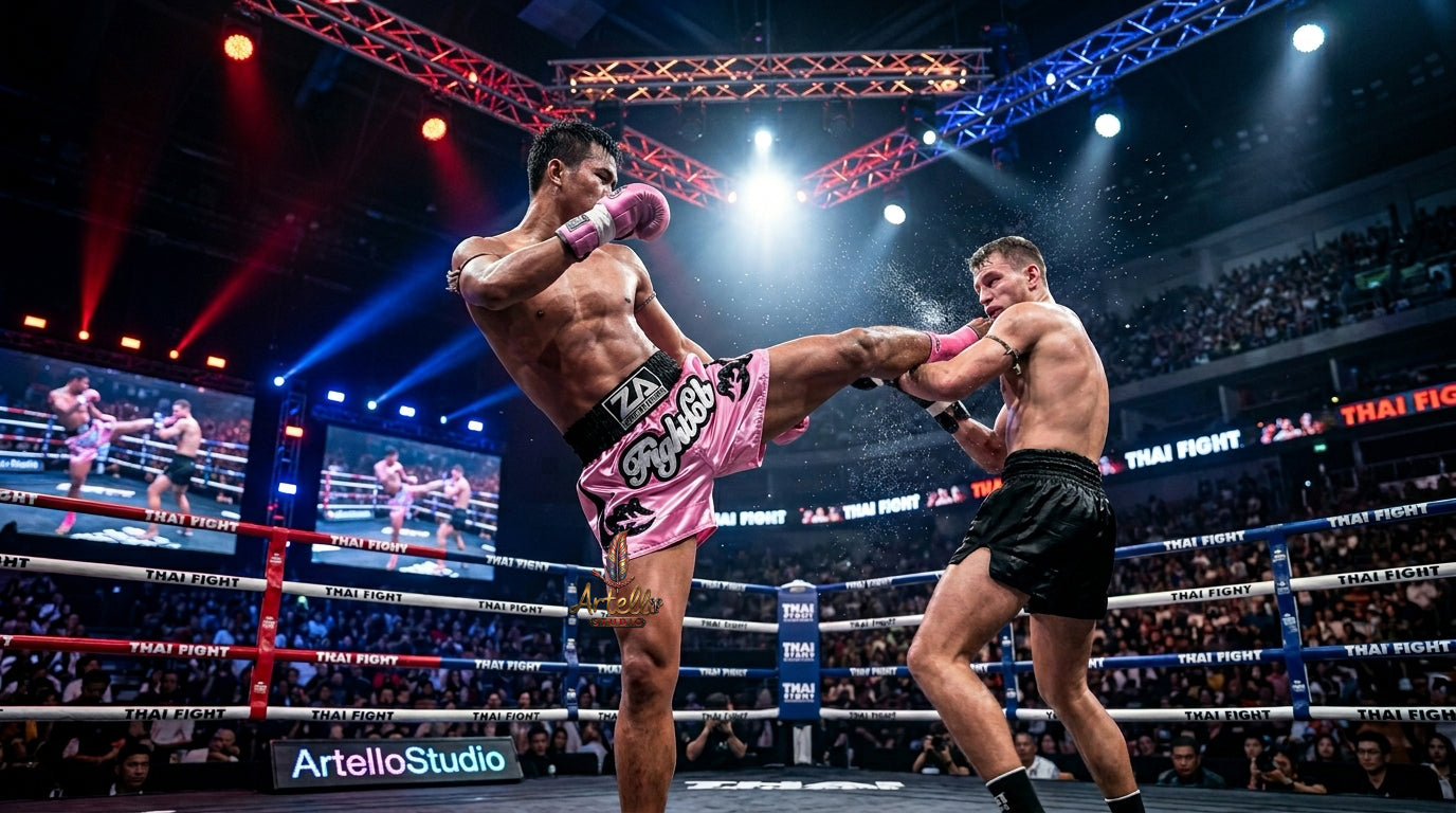 🥊 Muay Thai Shorts Kickboxing MMA Fight Shorts for Men Women Kids – Thai Boxing Training Gear, Breathable Quick Dry Martial Arts Combat Shorts