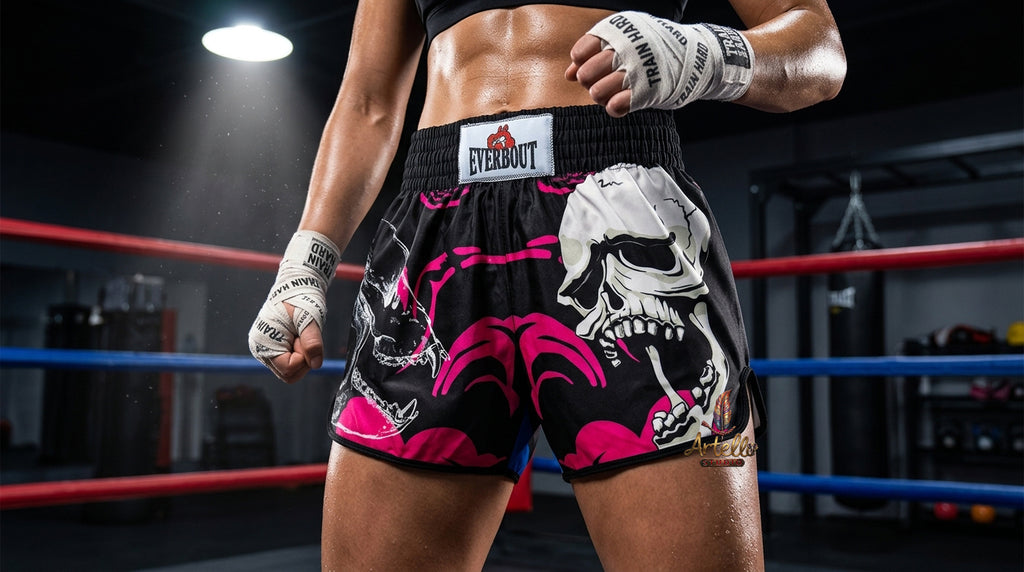 🥊 Muay Thai Shorts Kickboxing MMA Fight Shorts for Men Women Kids – Thai Boxing Training Gear, Breathable Quick Dry Martial Arts Combat Shorts