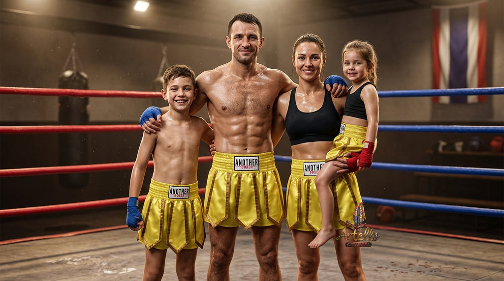 🥊 Muay Thai Shorts Kickboxing MMA Fight Shorts for Men Women Kids – Thai Boxing Training Gear, Breathable Quick Dry Martial Arts Combat Shorts