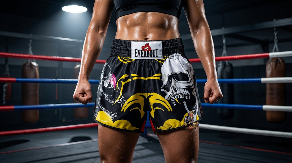 🥊 Muay Thai Shorts Kickboxing MMA Fight Shorts for Men Women Kids – Thai Boxing Training Gear, Breathable Quick Dry Martial Arts Combat Shorts