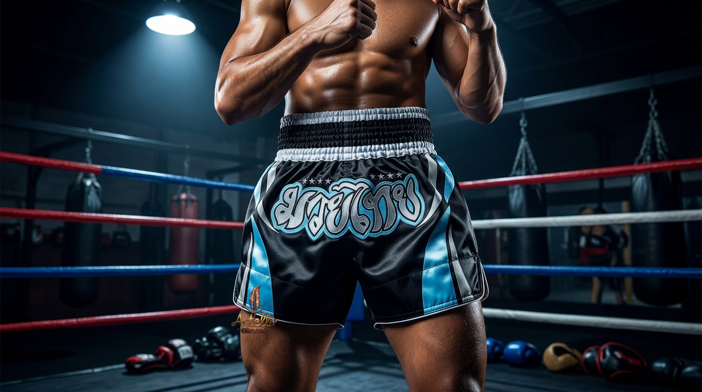 🥊 Muay Thai Shorts Kickboxing MMA Fight Shorts for Men Women Kids – Thai Boxing Training Gear, Breathable Quick Dry Martial Arts Combat Shorts
