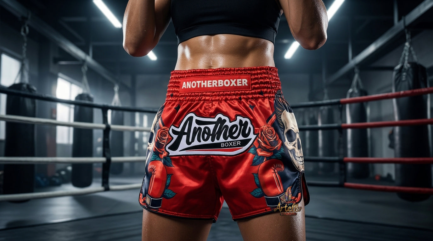🥊 Muay Thai Shorts Kickboxing MMA Fight Shorts for Men Women Kids – Thai Boxing Training Gear, Breathable Quick Dry Martial Arts Combat Shorts
