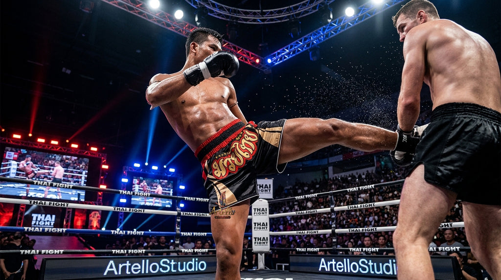 🥊 Muay Thai Shorts Kickboxing MMA Fight Shorts for Men Women Kids – Thai Boxing Training Gear, Breathable Quick Dry Martial Arts Combat Shorts