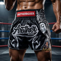 🥊 Muay Thai Shorts Kickboxing MMA Fight Shorts for Men Women Kids – Thai Boxing Training Gear, Breathable Quick Dry Martial Arts Combat Shorts