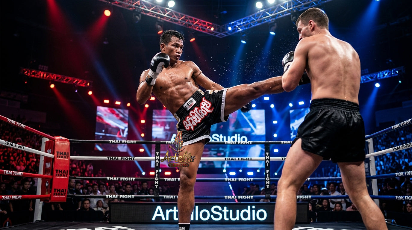 🥊 Muay Thai Shorts Kickboxing MMA Fight Shorts for Men Women Kids – Thai Boxing Training Gear, Breathable Quick Dry Martial Arts Combat Shorts