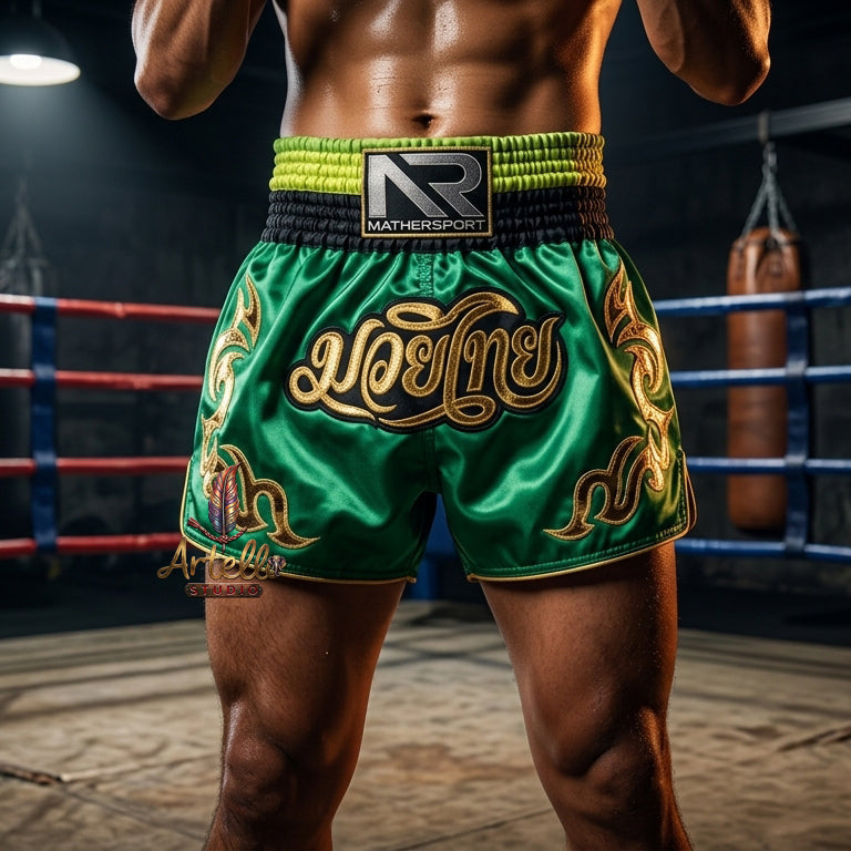 🥊 Muay Thai Shorts Kickboxing MMA Fight Shorts for Men Women Kids – Thai Boxing Training Gear, Breathable Quick Dry Martial Arts Combat Shorts