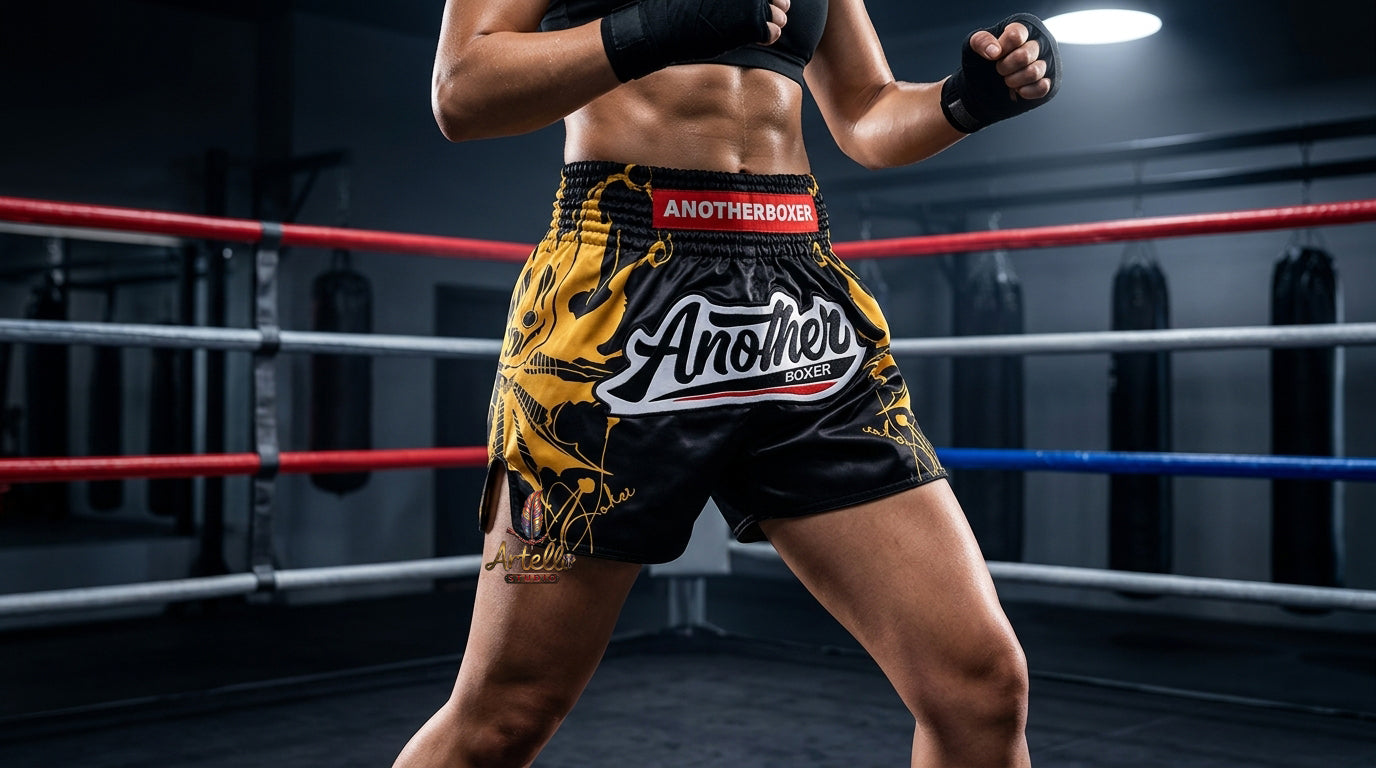 🥊 Muay Thai Shorts Kickboxing MMA Fight Shorts for Men Women Kids – Thai Boxing Training Gear, Breathable Quick Dry Martial Arts Combat Shorts
