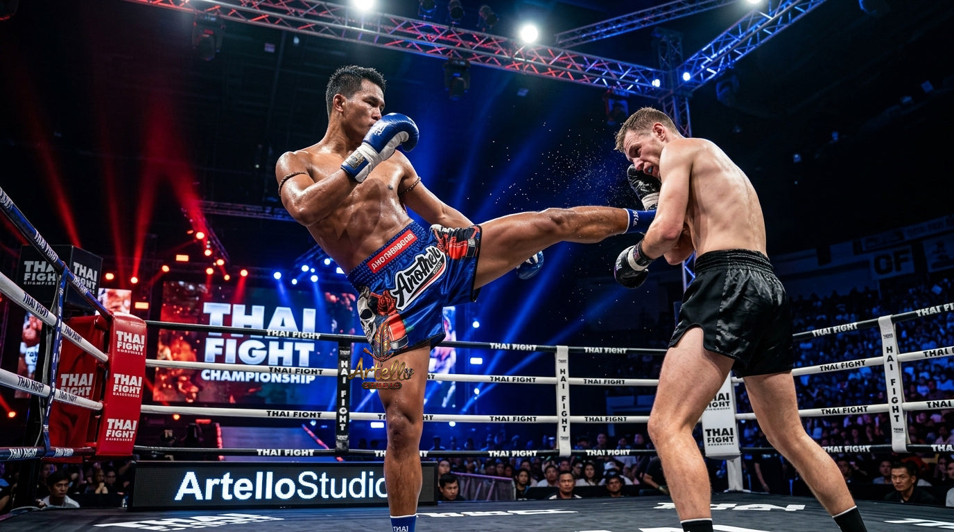 🥊 Muay Thai Shorts Kickboxing MMA Fight Shorts for Men Women Kids – Thai Boxing Training Gear, Breathable Quick Dry Martial Arts Combat Shorts