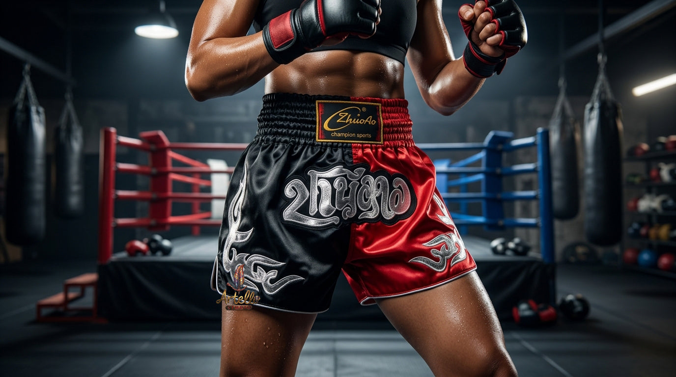 🥊 Muay Thai Shorts Kickboxing MMA Fight Shorts for Men Women Kids – Thai Boxing Training Gear, Breathable Quick Dry Martial Arts Combat Shorts