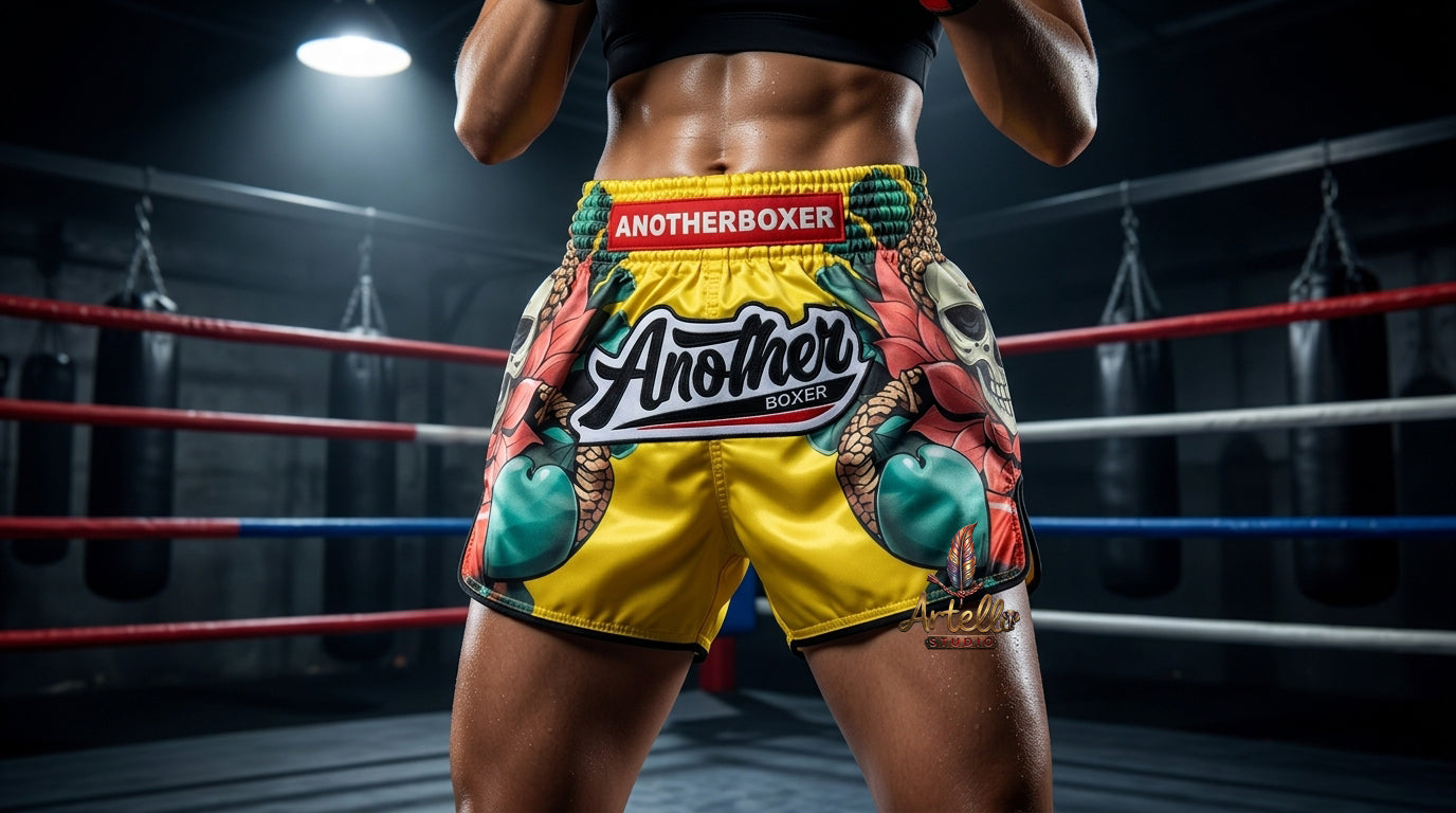 🥊 Muay Thai Shorts Kickboxing MMA Fight Shorts for Men Women Kids – Thai Boxing Training Gear, Breathable Quick Dry Martial Arts Combat Shorts