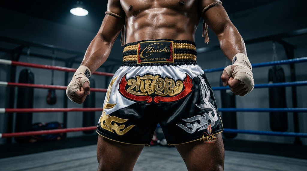 🥊 Muay Thai Shorts Kickboxing MMA Fight Shorts for Men Women Kids – Thai Boxing Training Gear, Breathable Quick Dry Martial Arts Combat Shorts