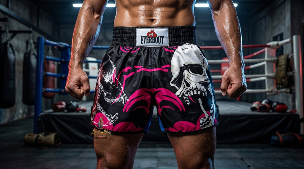 🥊 Muay Thai Shorts Kickboxing MMA Fight Shorts for Men Women Kids – Thai Boxing Training Gear, Breathable Quick Dry Martial Arts Combat Shorts