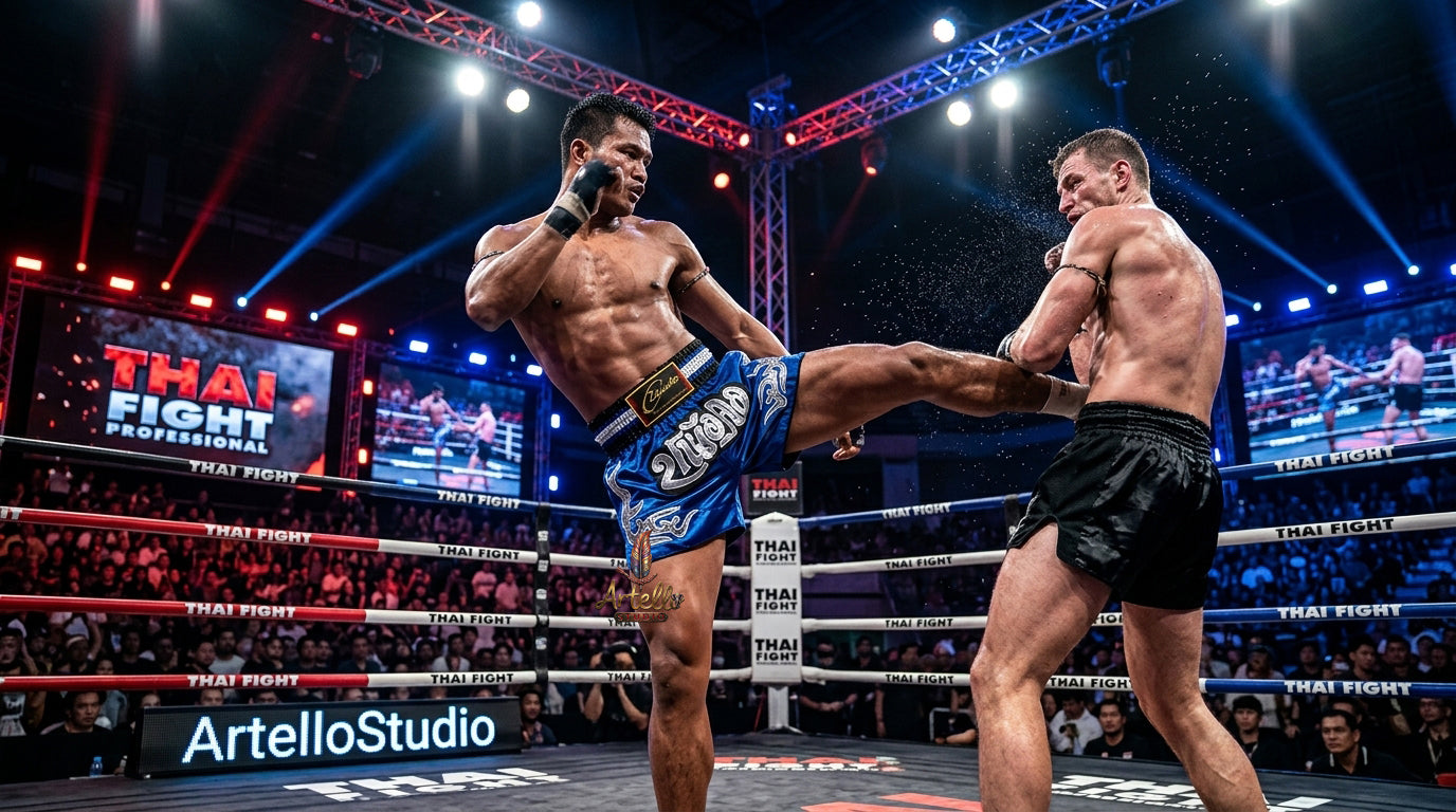 🥊 Muay Thai Shorts Kickboxing MMA Fight Shorts for Men Women Kids – Thai Boxing Training Gear, Breathable Quick Dry Martial Arts Combat Shorts