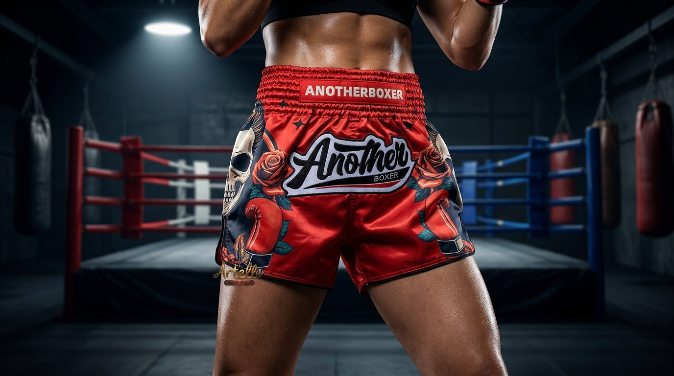 🥊 Muay Thai Shorts Kickboxing MMA Fight Shorts for Men Women Kids – Thai Boxing Training Gear, Breathable Quick Dry Martial Arts Combat Shorts