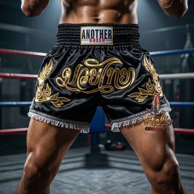 🥊 Muay Thai Shorts Kickboxing MMA Fight Shorts for Men Women Kids – Thai Boxing Training Gear, Breathable Quick Dry Martial Arts Combat Shorts