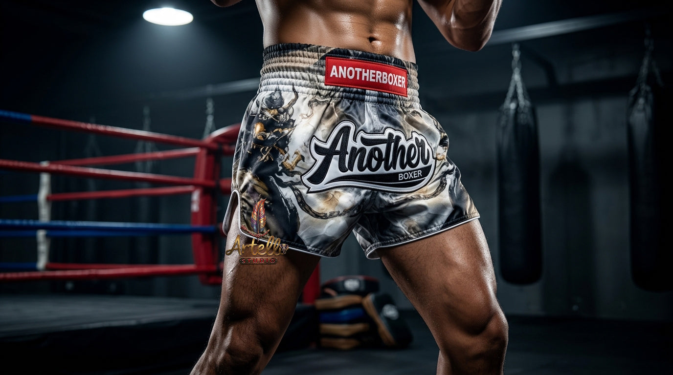 🥊 Muay Thai Shorts Kickboxing MMA Fight Shorts for Men Women Kids – Thai Boxing Training Gear, Breathable Quick Dry Martial Arts Combat Shorts