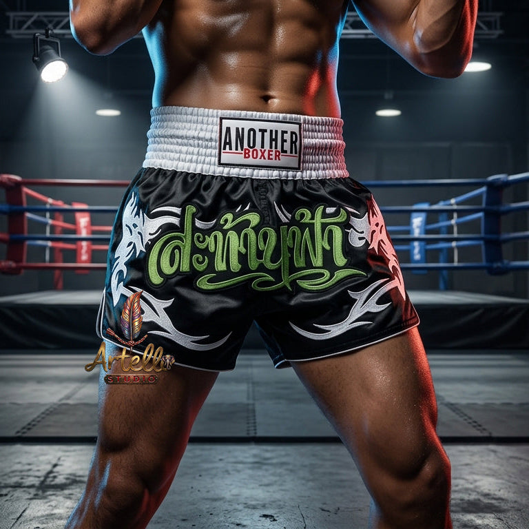 🥊 Muay Thai Shorts Kickboxing MMA Fight Shorts for Men Women Kids – Thai Boxing Training Gear, Breathable Quick Dry Martial Arts Combat Shorts