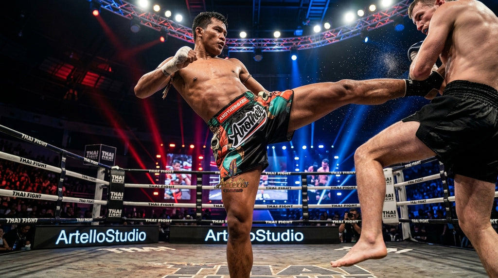 🥊 Muay Thai Shorts Kickboxing MMA Fight Shorts for Men Women Kids – Thai Boxing Training Gear, Breathable Quick Dry Martial Arts Combat Shorts