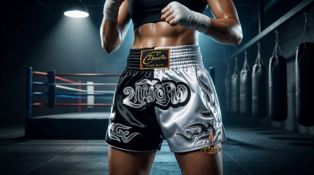 🥊 Muay Thai Shorts Kickboxing MMA Fight Shorts for Men Women Kids – Thai Boxing Training Gear, Breathable Quick Dry Martial Arts Combat Shorts