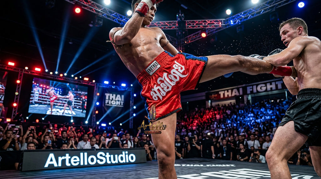 🥊 Muay Thai Shorts Kickboxing MMA Fight Shorts for Men Women Kids – Thai Boxing Training Gear, Breathable Quick Dry Martial Arts Combat Shorts