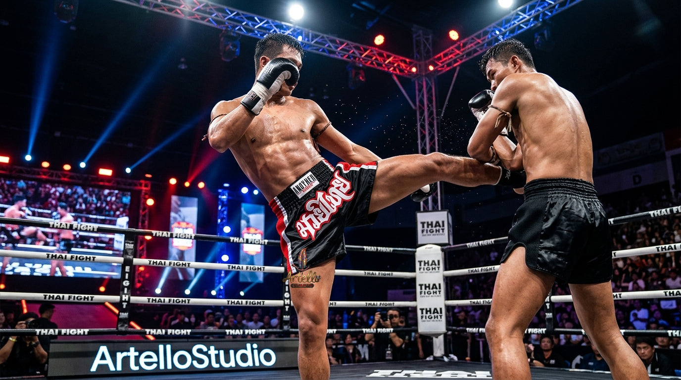 🥊 Muay Thai Shorts Kickboxing MMA Fight Shorts for Men Women Kids – Thai Boxing Training Gear, Breathable Quick Dry Martial Arts Combat Shorts