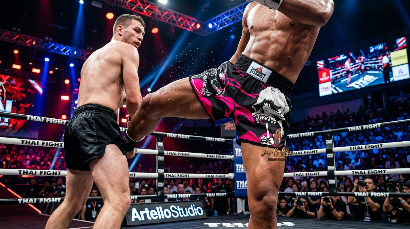 🥊 Muay Thai Shorts Kickboxing MMA Fight Shorts for Men Women Kids – Thai Boxing Training Gear, Breathable Quick Dry Martial Arts Combat Shorts