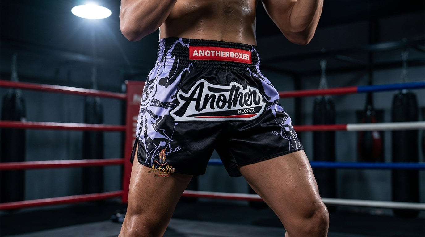 🥊 Muay Thai Shorts Kickboxing MMA Fight Shorts for Men Women Kids – Thai Boxing Training Gear, Breathable Quick Dry Martial Arts Combat Shorts