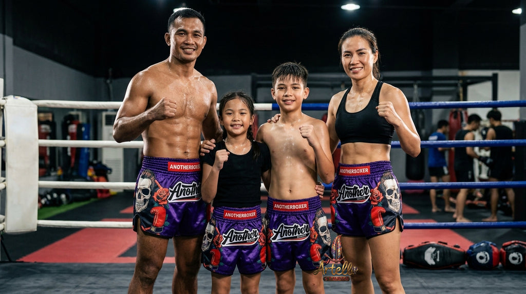 🥊 Muay Thai Shorts Kickboxing MMA Fight Shorts for Men Women Kids – Thai Boxing Training Gear, Breathable Quick Dry Martial Arts Combat Shorts